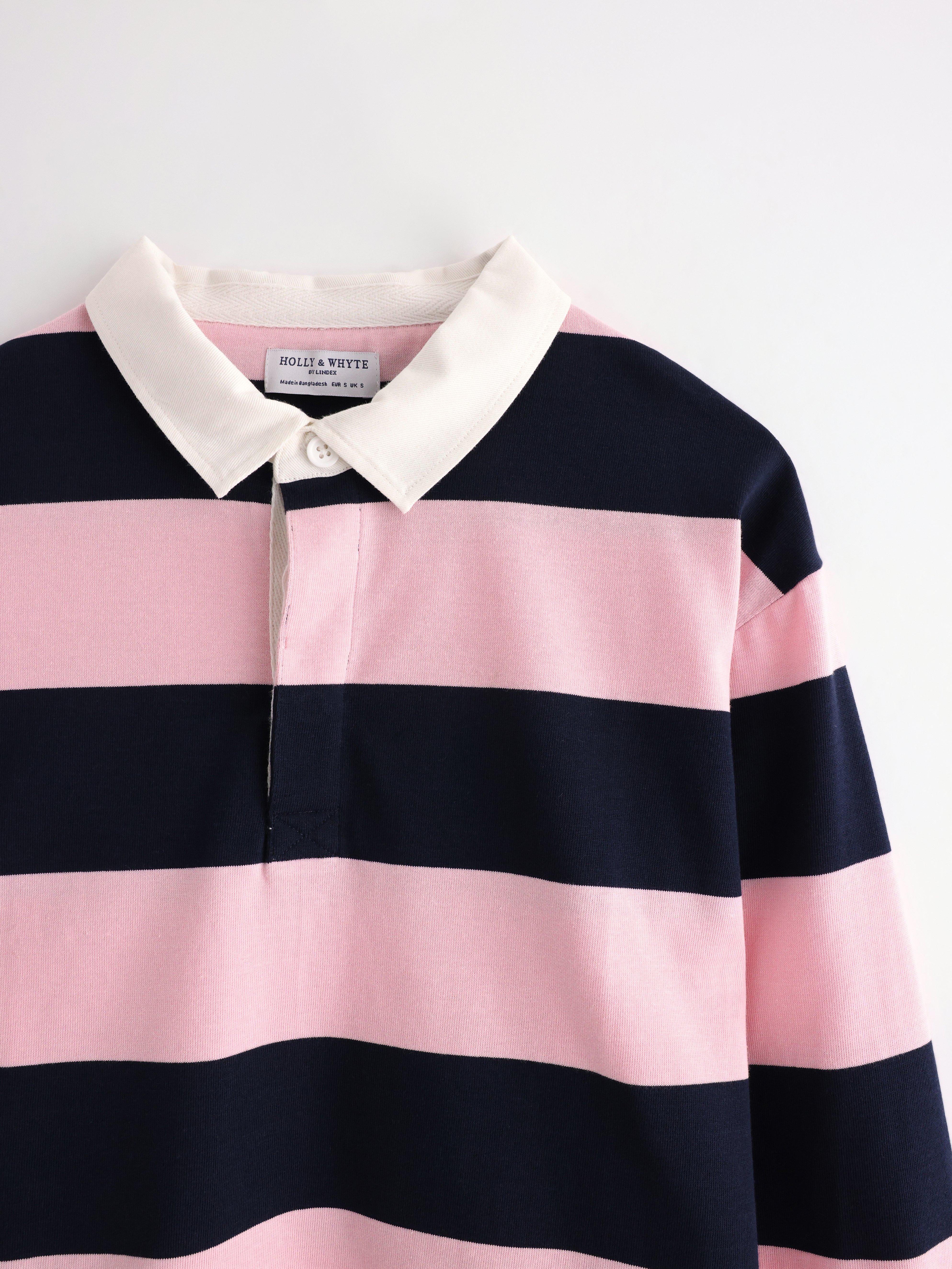 Rugbyskjorte lys rosa