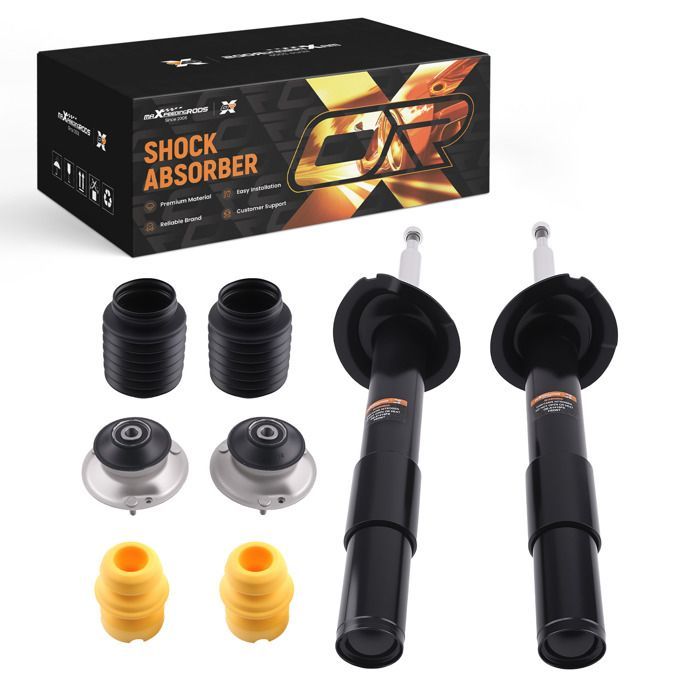 2x Servicekit voor schokdemperlagers voorzijde, geschikt voor BMW 5 E60 E61 2001-2010