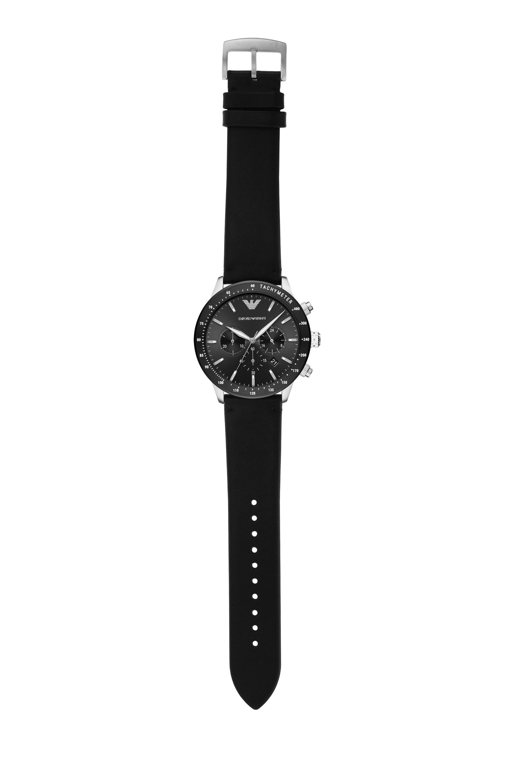 Ceas cronograf Emporio Armani - negru