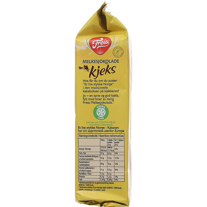 Freia kjeks 184 g melkesjokolade, Freia