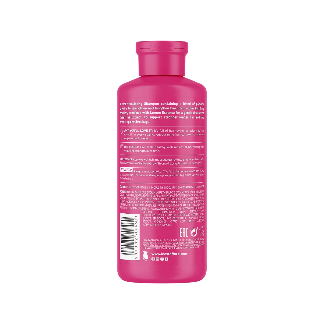 Lee Stafford hårvekstsjampo for sterkt og langt hår – 250 ml