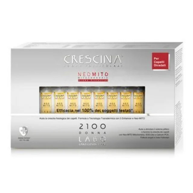 CRESCINA Crescina Súper Fórmula 2100 mujer 20 botellas