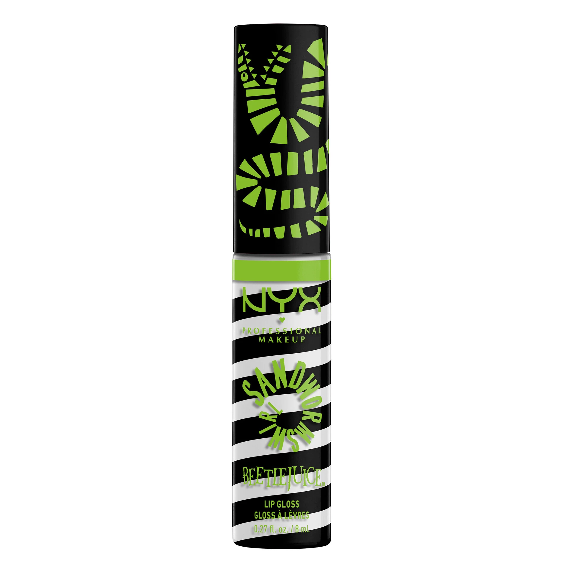 Beetlejuice Sandworm Swirl Butter Gloss Negru + Alb - NYX Professional Makeup