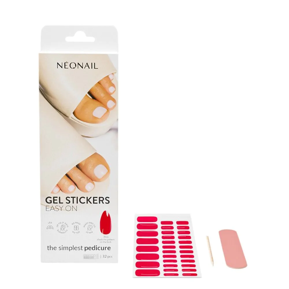 Neonail Gel Stickers Easy On Naklejki hybrydowe P03 20szt