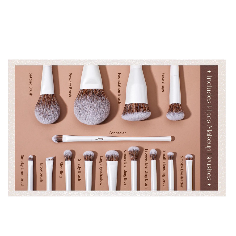 Jessup Cloud Dancer Make-up-Pinselkollektion