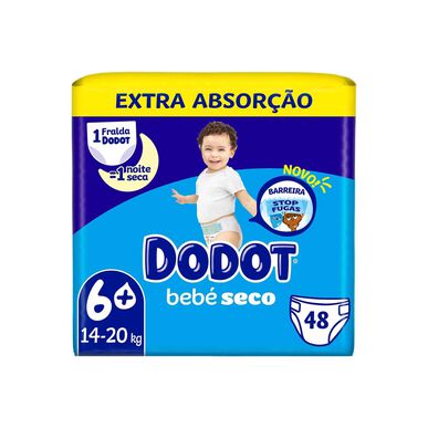 Dodot kūdikių sauskelnės su ypatinga absorbcija, 14-20 kg, 6 dydis, 48 vnt.
