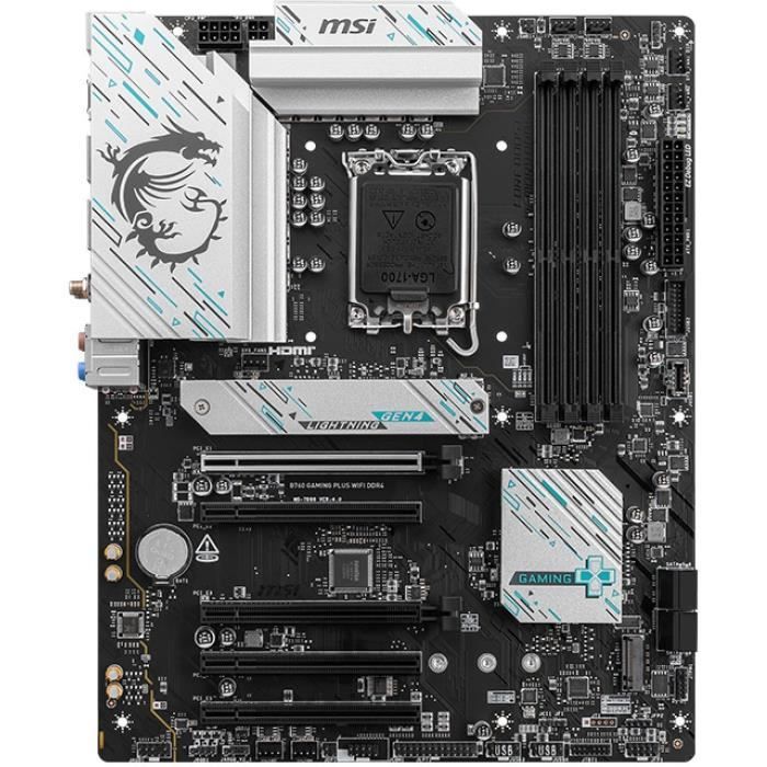 Scheda madre - MSI - B760 GAMING PLUS WIFI - DDR4 - LGA 1700 - 128 GB max