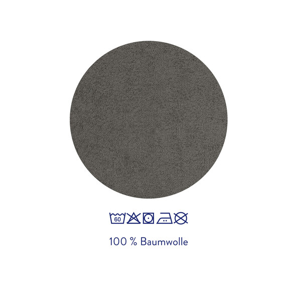 Handtuch Basic, 10er Set, anthrazit