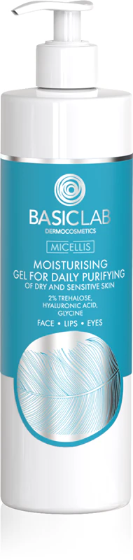 BasicLab Dermocosmetics Micellis Gel de limpeza hidratante para pele seca e sensível