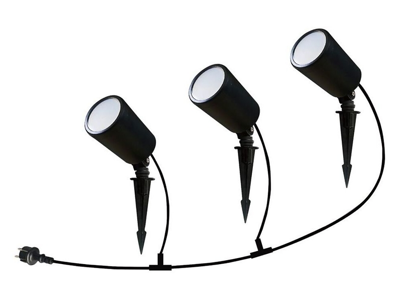 Lampa ogrodowa wbijana w ziemię  VT-5168 LED ze zmienną barwą światła czarna