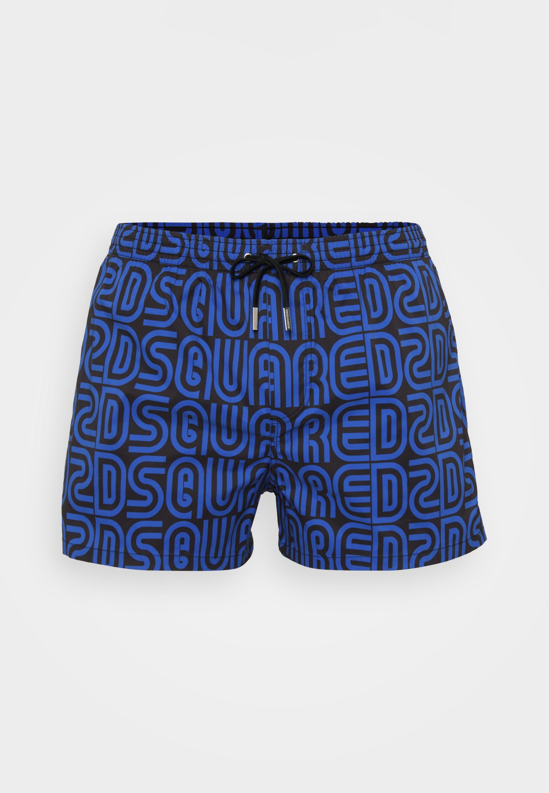ALLOVER LOGO MIDI - Badeshorts - black/blueDsquared2
