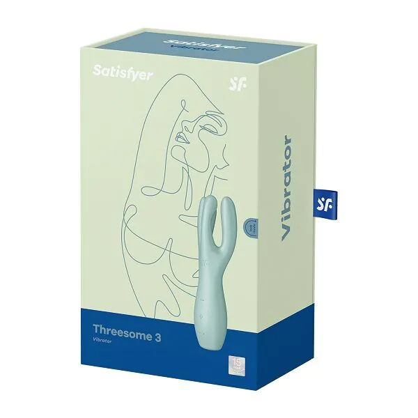 Satisfyer Masażer Threesome 3 Mint uka