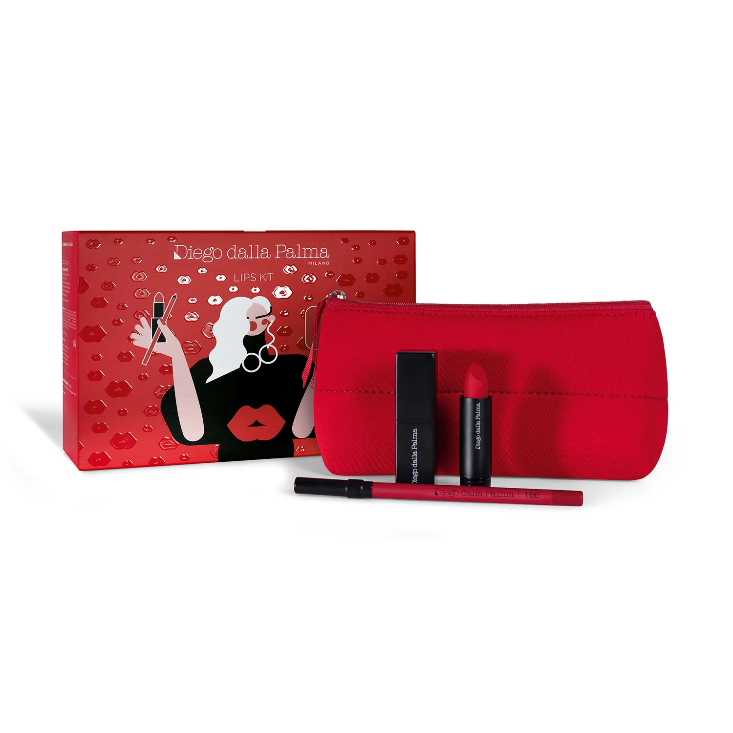 Labbra Kit Labbra - Cofanetto Make Up, Rossetto, Matita labbra