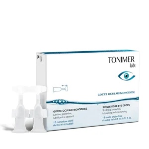 TONIMER Oogdruppels Tonimer Lab 15 ampullen voor eenmalig gebruik Smerende en hydraterende preparaten