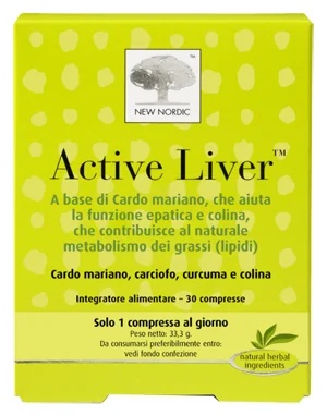 NEW NORDIC Active Liver Suplemento para o fígado 30 comprimidos