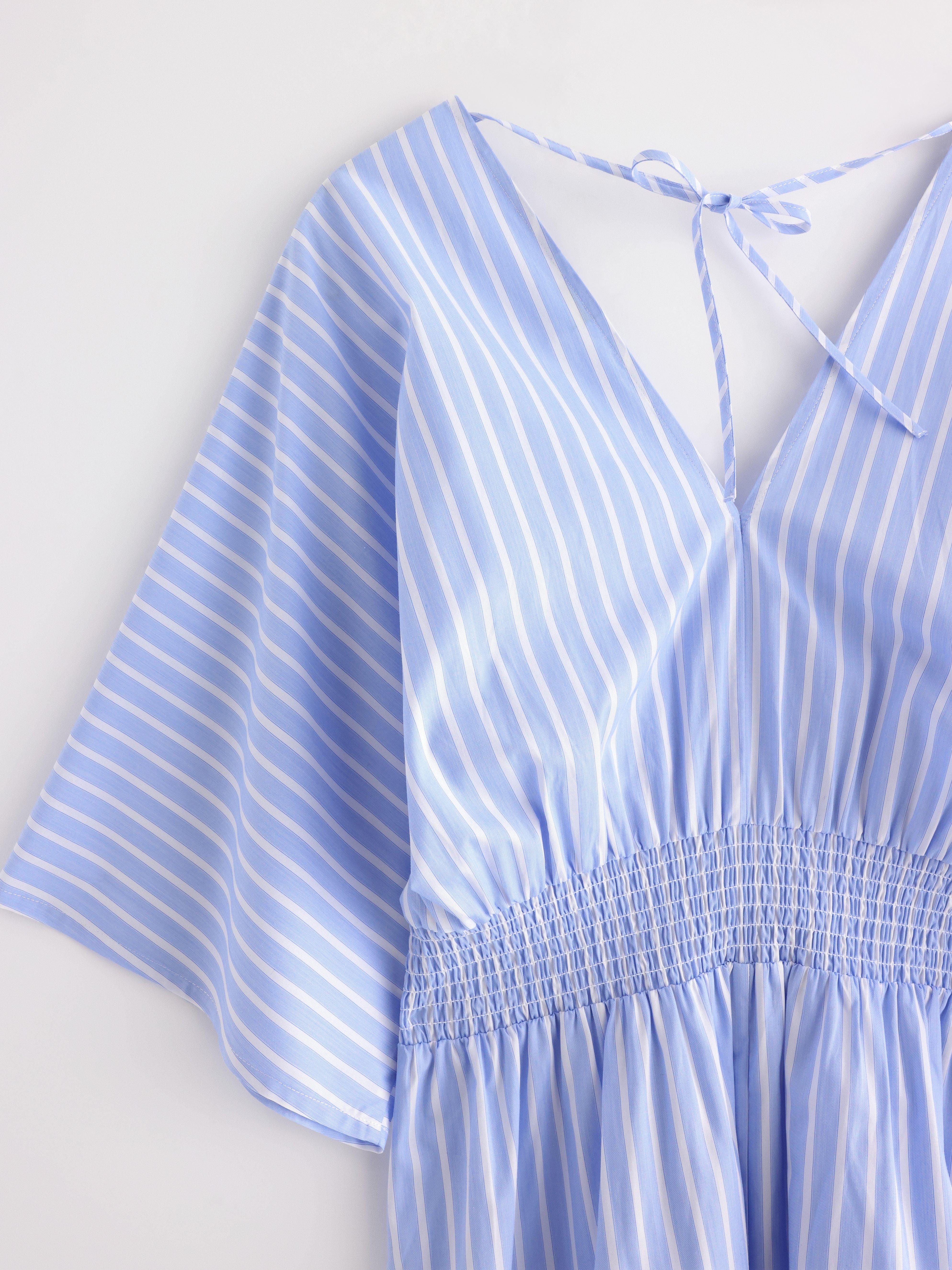 Vestido de maternidad azul para mamá