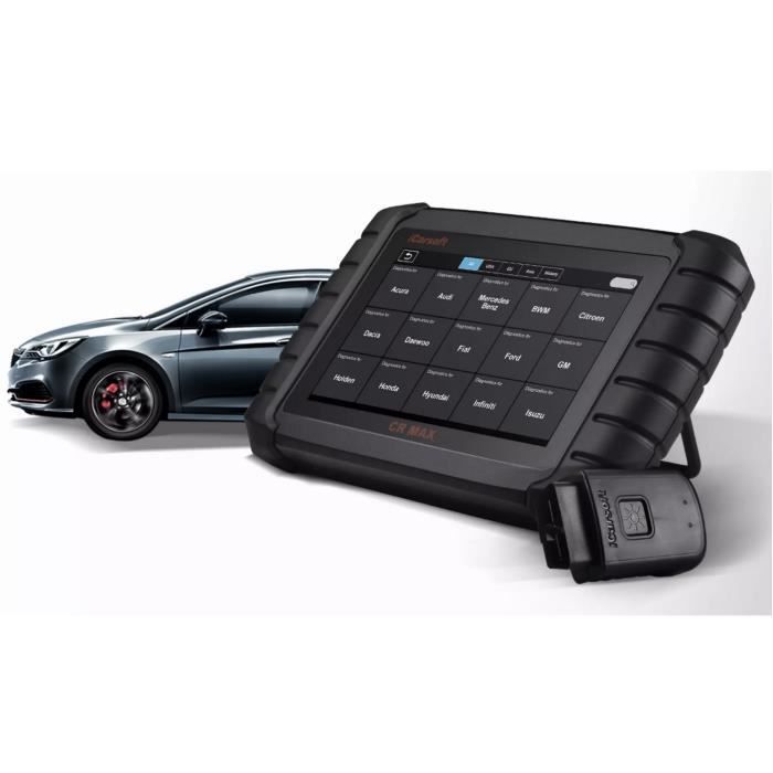 Strumento di diagnostica automobilistica - iCarsoft CR Max BT - Legge i codici di errore per DPF e iniettori - Wireless Bluetooth