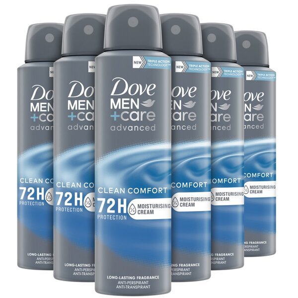 Dove Men+Care Clean Comfort dezodorans u spreju<br>6 x 150ml