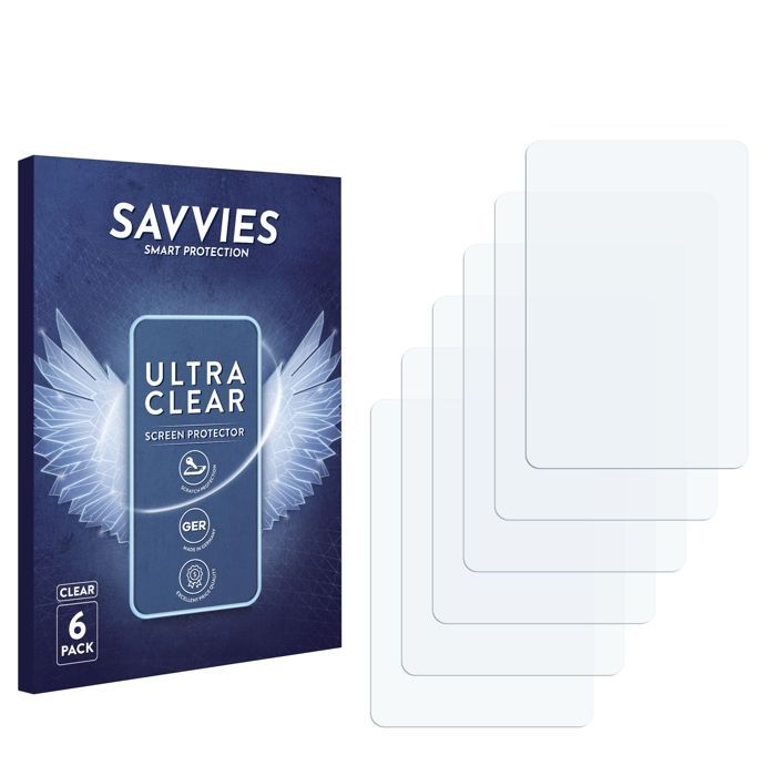 Pellicola protettiva Savvies per Futaba T4GRS, 6 pezzi - Pellicola protettiva ultra trasparente