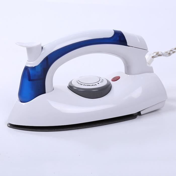 Poignée pliable de taille compacte, fer à vapeur électrique, puissance élevée, maison, voyage fer à vapeur, blanc & bleu