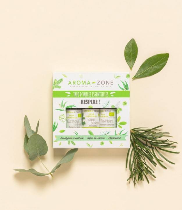 Cadeauset met essentiële oliën - Trio van essentiële oliën - Adem in!