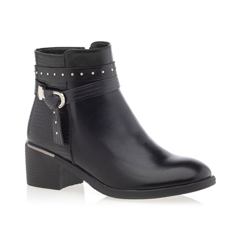 Schwarze Damenstiefel / Stiefeletten