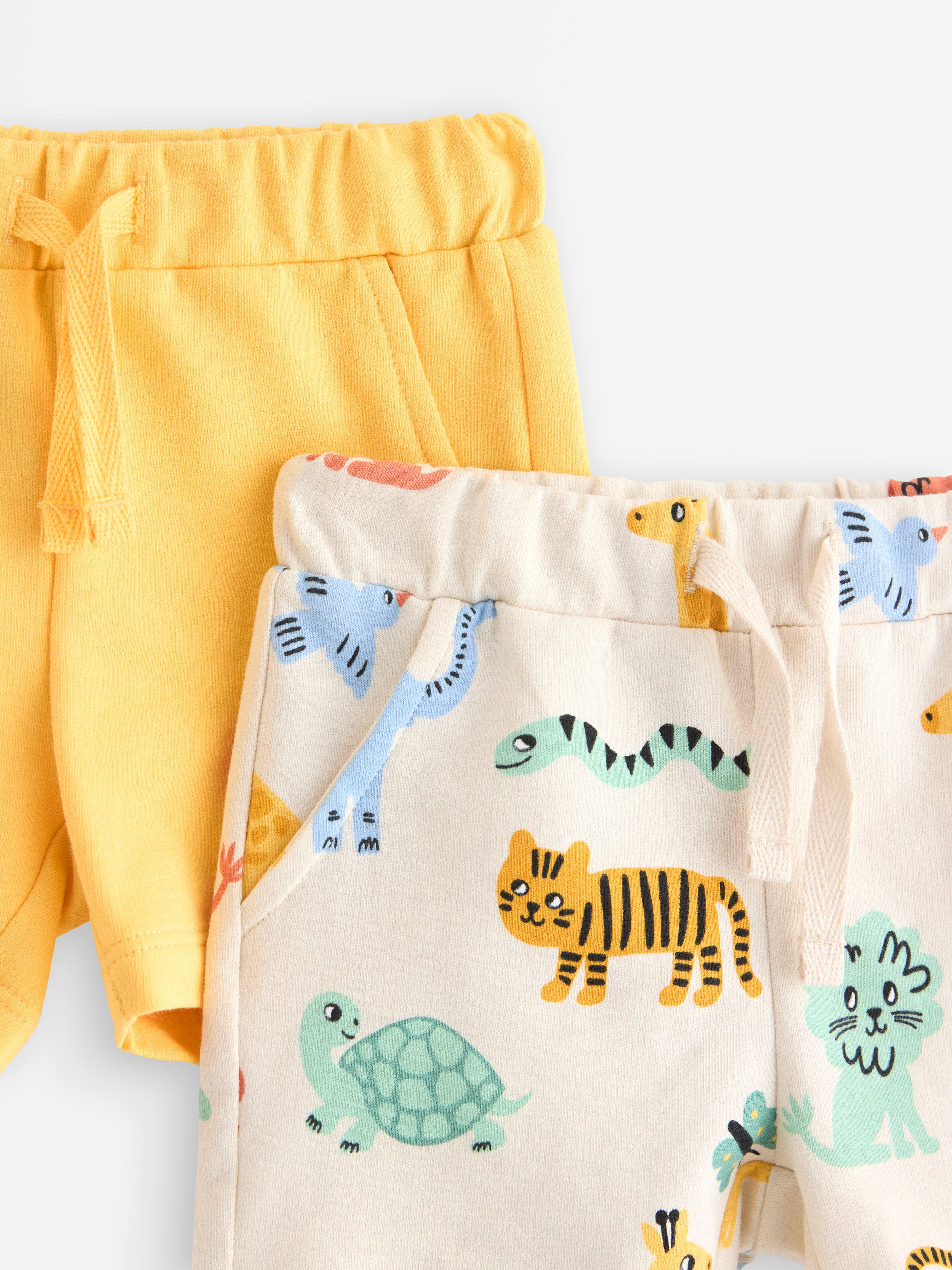 Lot de 2 trikåshorts Jaune clair poussiéreux