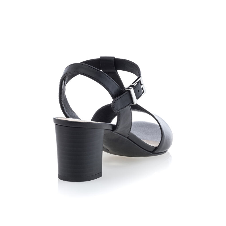 Sandalias negras para mujer / Zapatos de punta abierta