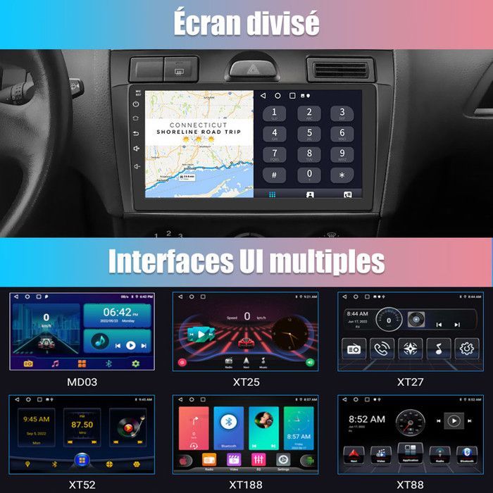 AWESAFE Autoradio Android 13 pour Citroen C4 C4L DS4 (2013-2017) avec 2Go+32Go 10''écran Tactile Carplay Android Auto GPS WiFi GPS
