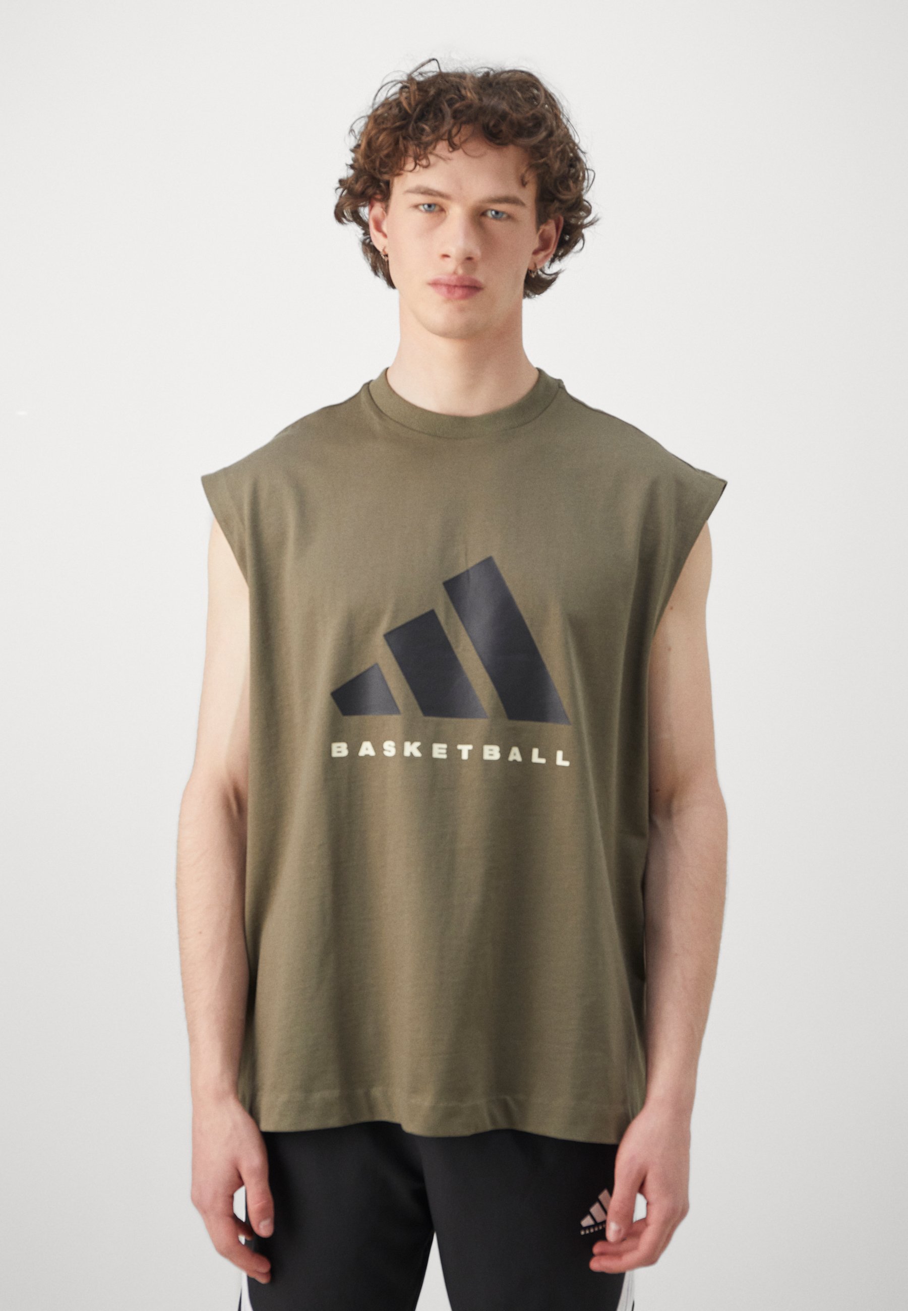 T-shirt adidas Performance - Imprimé - Vert olive