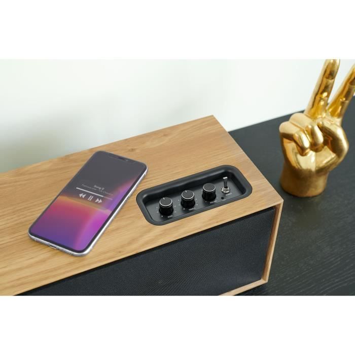 Altavoz Bluetooth - THOMSON - WS702 - 150W - Madera - RCA, USB, AUX-IN, Audio para TV