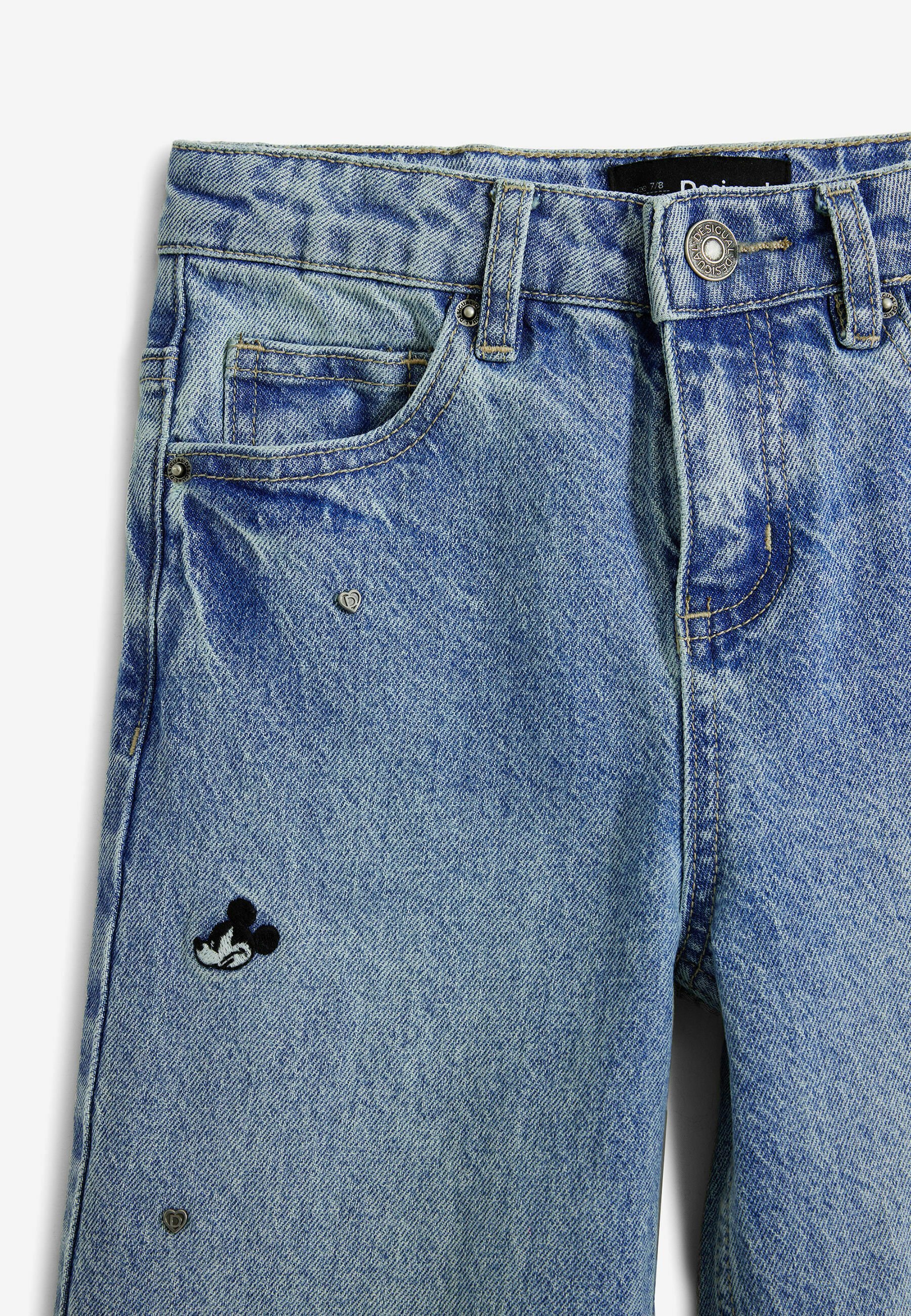 Desigual MICKEY - Uitlopende jeans - blauw