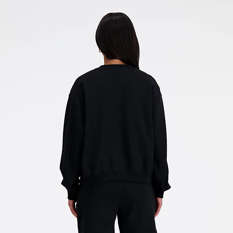 Bluza z długim rękawem Femme Athletics French Terry Crew - BLACK