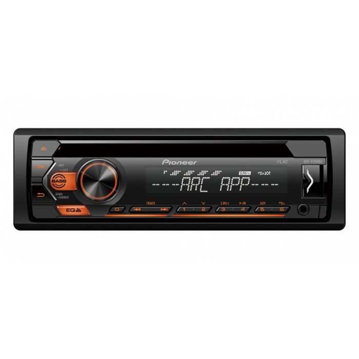 Autorradio - PIONEER - MVH-S120UBA - 4 x 50 W - Bluetooth - Doble DIN