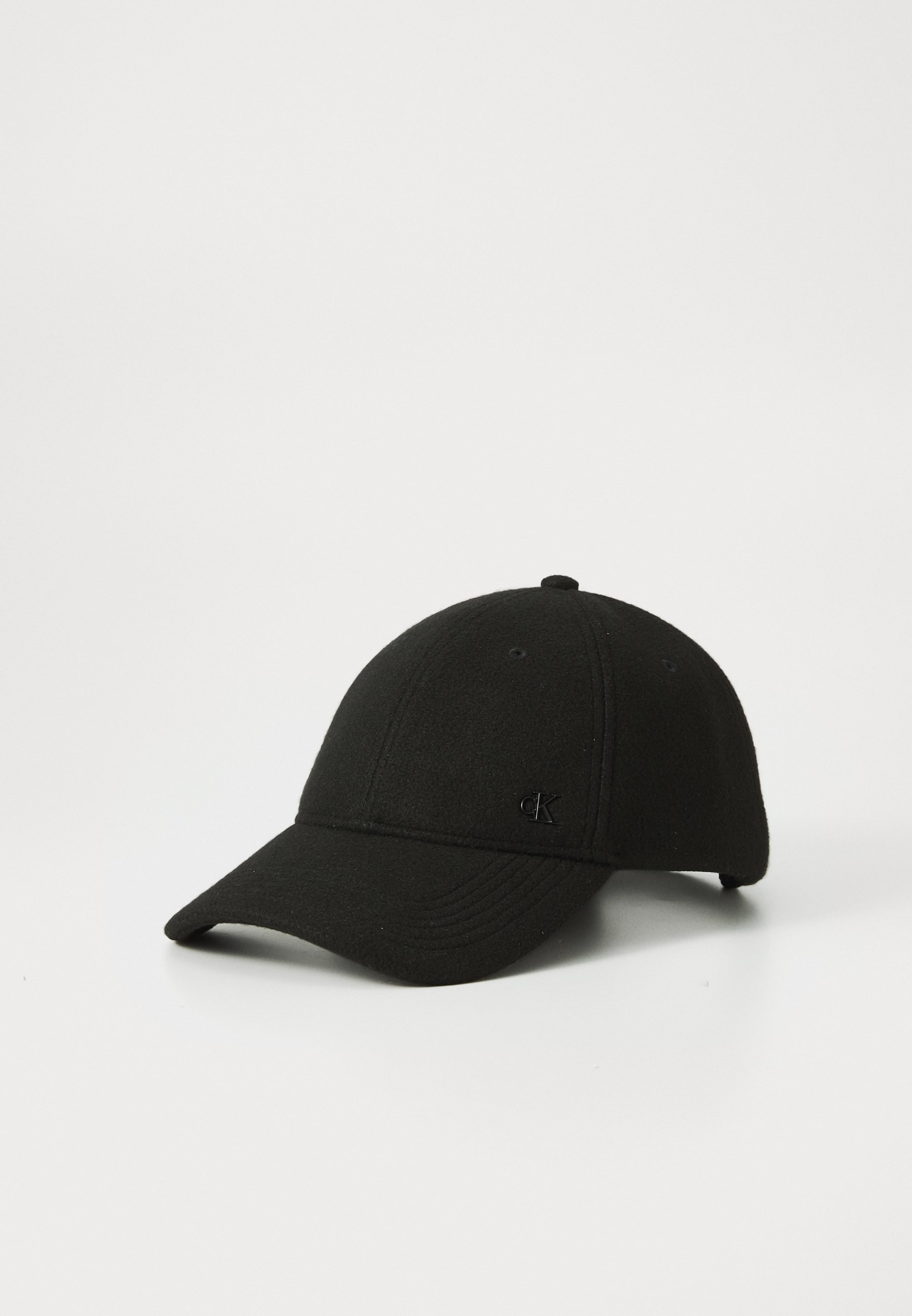 Calvin Klein VILT PLAQUE CAP UNISEX - Pet - zwart