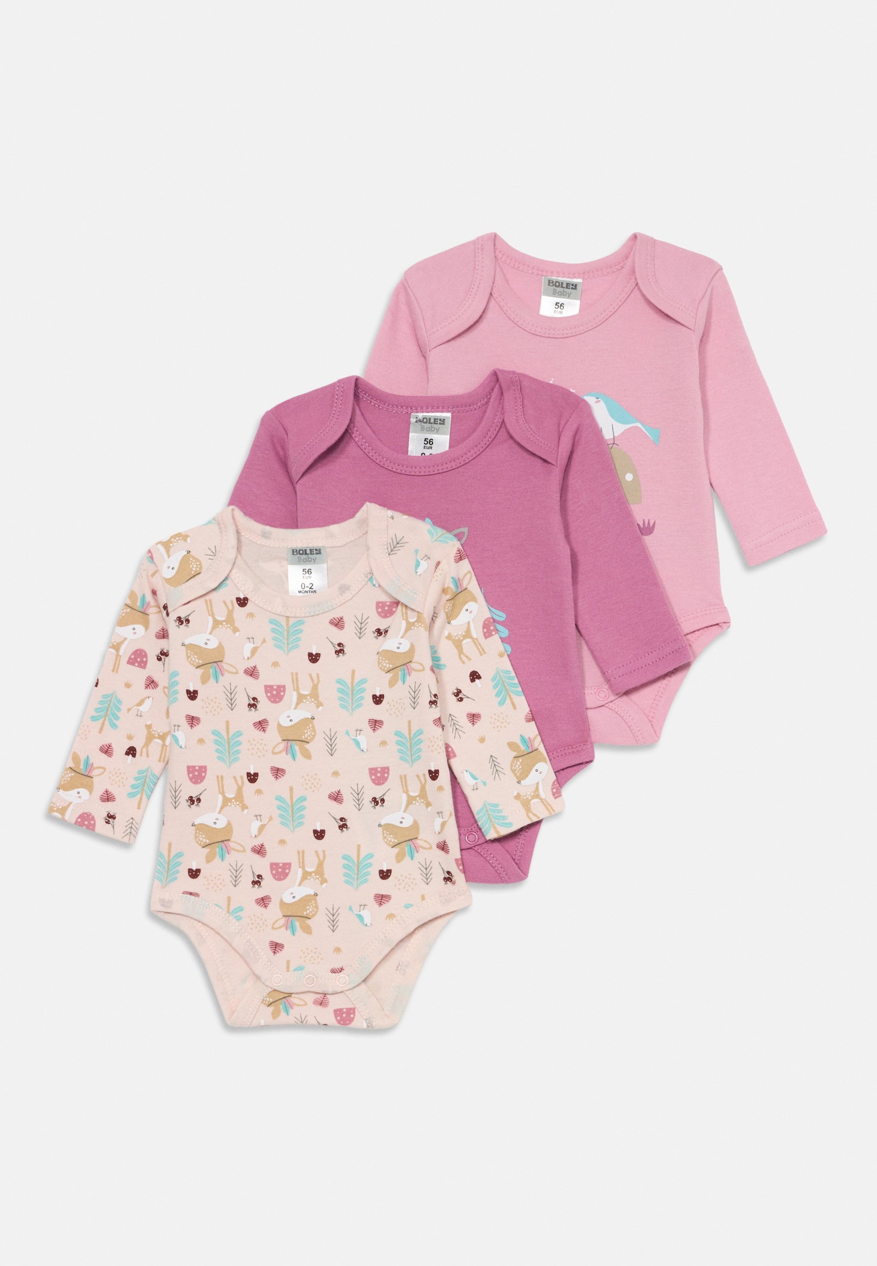 Jacky Baby LANGARM 3 PACK MULTIPACK DÍVČÍ - Body - lila