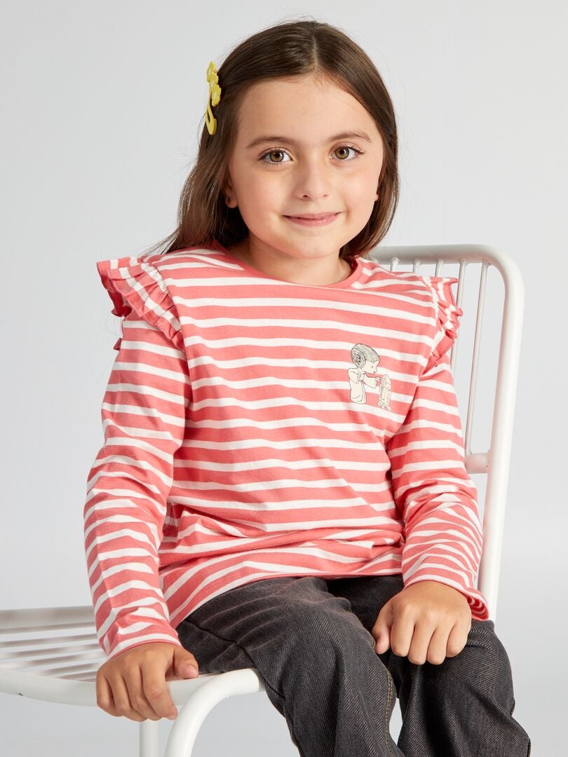Camiseta Disney con volantes - ¡Súper fácil! - BLANCA