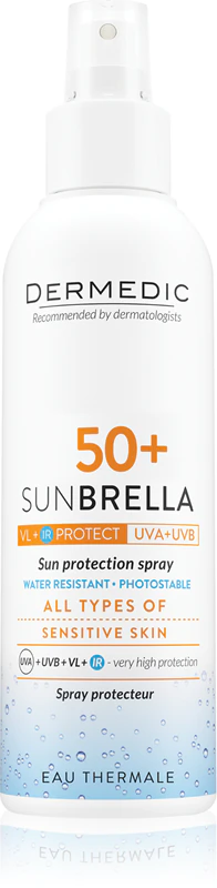 Spray protetor solar Dermedic Sunbrella FPS 50+