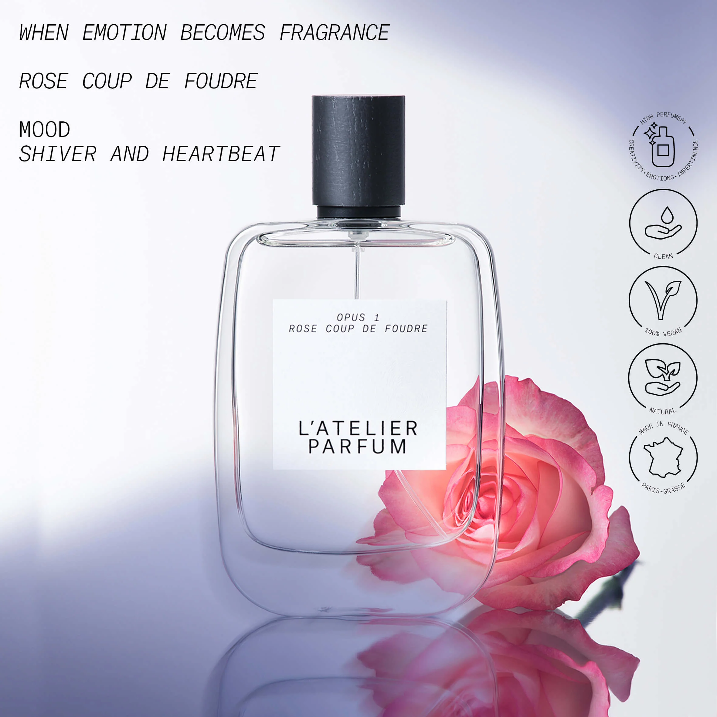 Opus 1 - Le Jardin Secret Rose Coup de Foudre - Eau de Parfum, Eau de Parfum Unisex