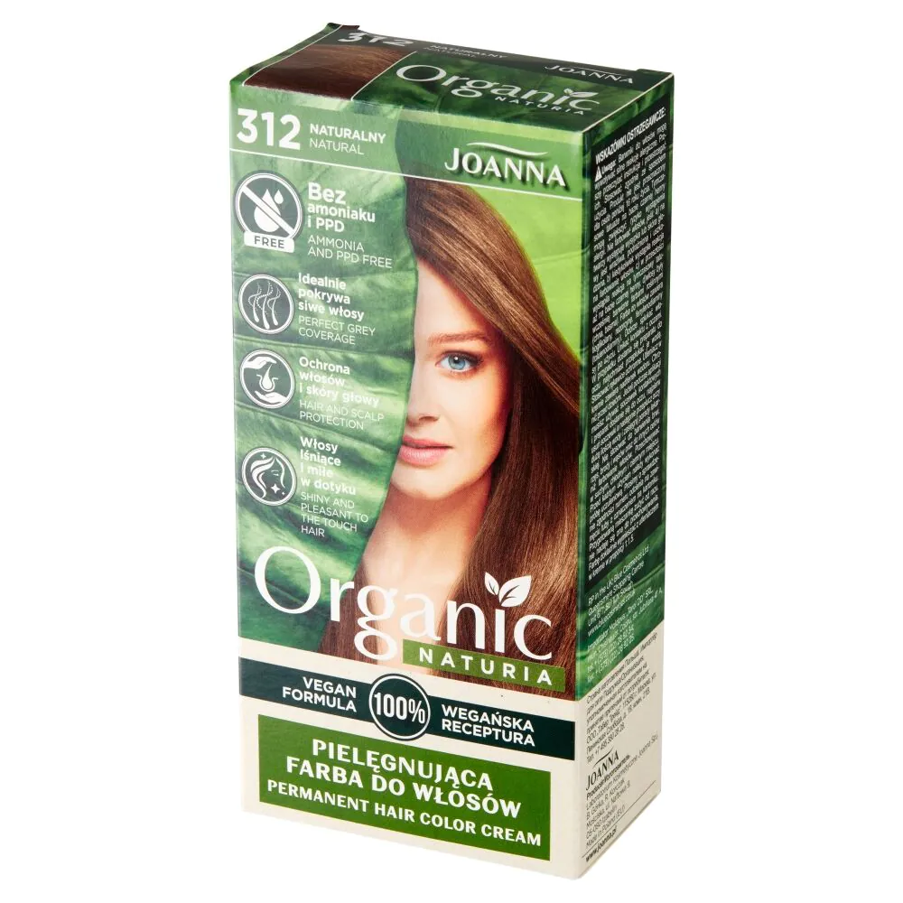 Joanna Naturia Organic Vegan Farba do włosów Naturalny 312