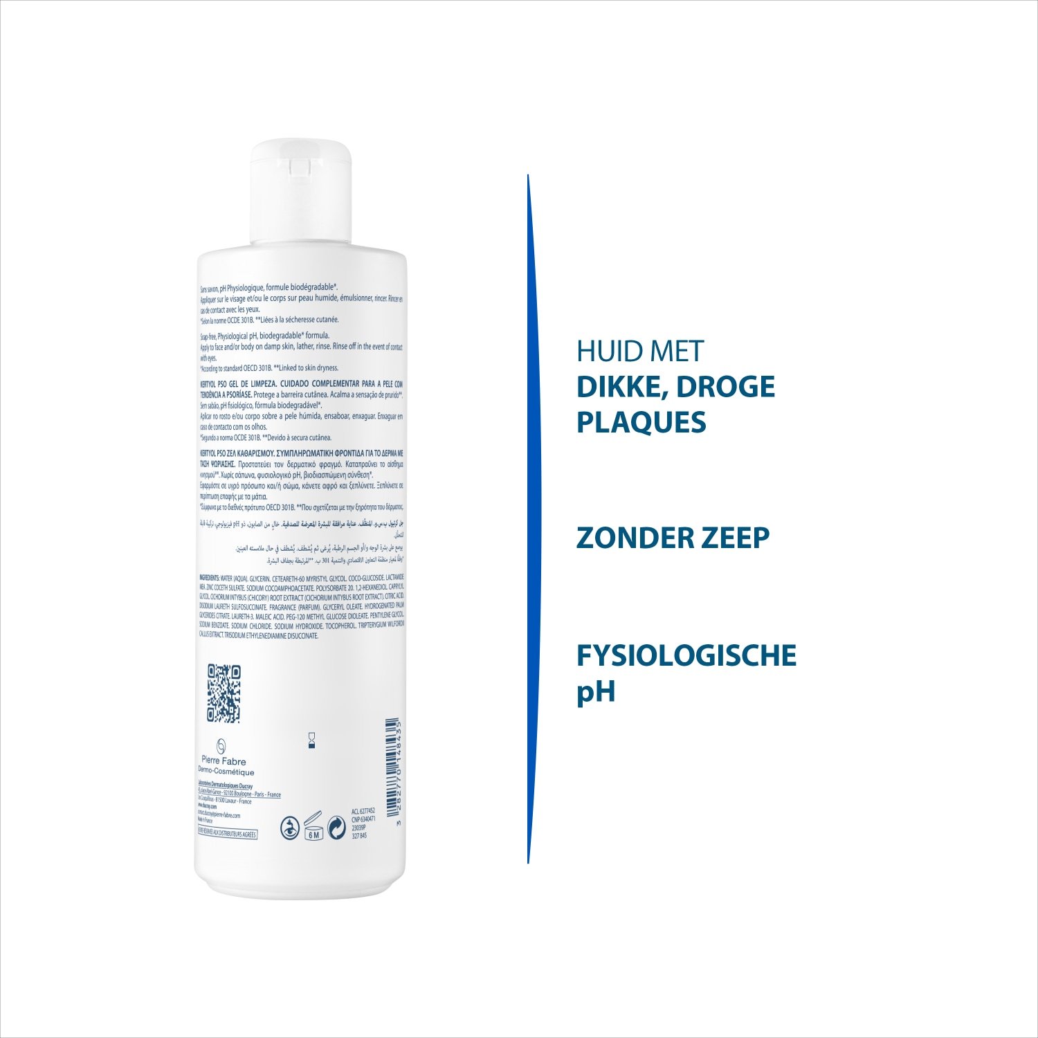 Ducray čistilni gel KERTYOL PSO čistilni gel - 400 ml