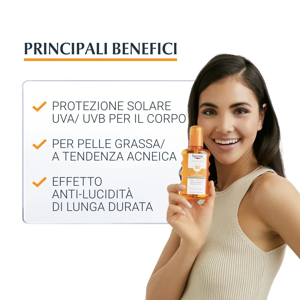 EUCERIN Spray solaire transparent SPF 50 200 ml haute protection solaire