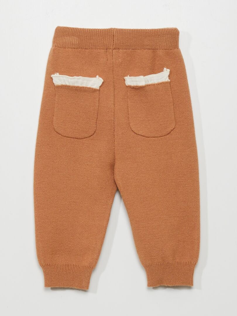 Leggings de punto - MARRÓN