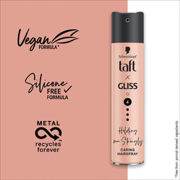 Lak za lase Taft x Gliss Holding Me Strongly Hold 4, 250 ml