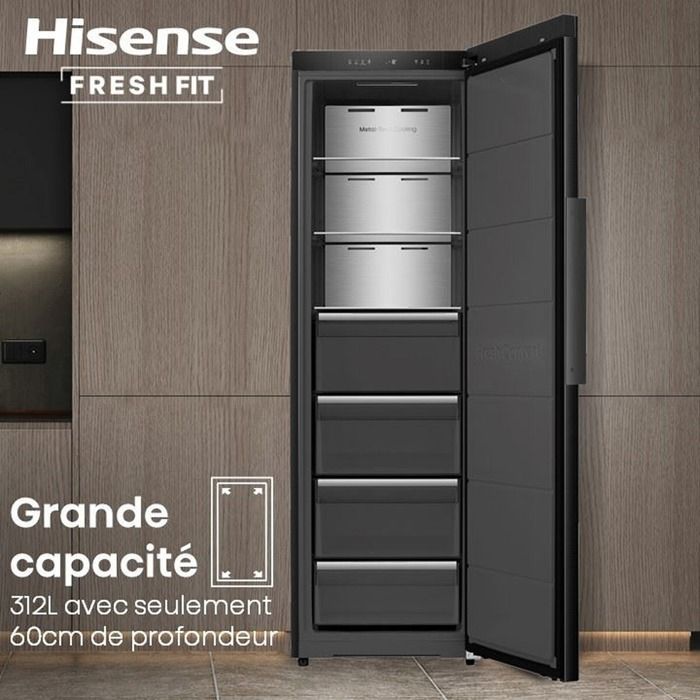 Hisense FT5K310GSFD Freshfit upright freezer