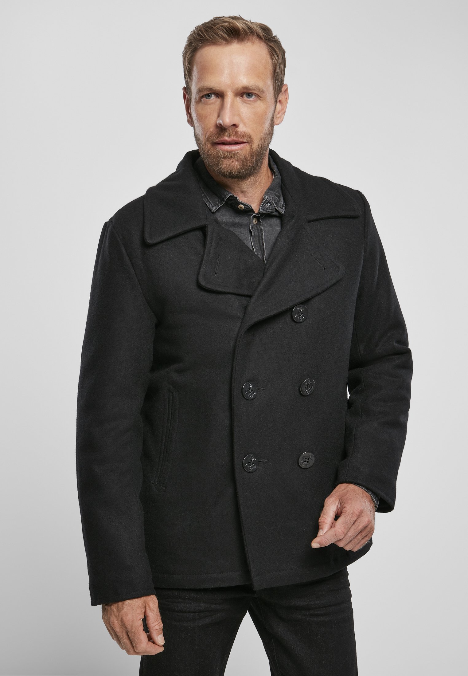 Manteau caban Brandit - Veste légère - bleu marine