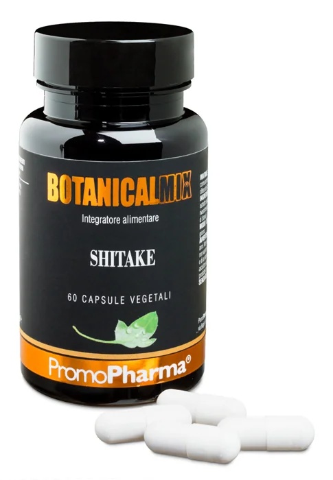 PROMOPHARMA PromoPharma BotanicalMix Shitake 60 capsules ondersteunt de natuurlijke afweer van het lichaam.