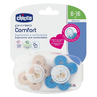Dudlíky Chicco Physio Comfort 6-16m 2 kusy 2 kusy