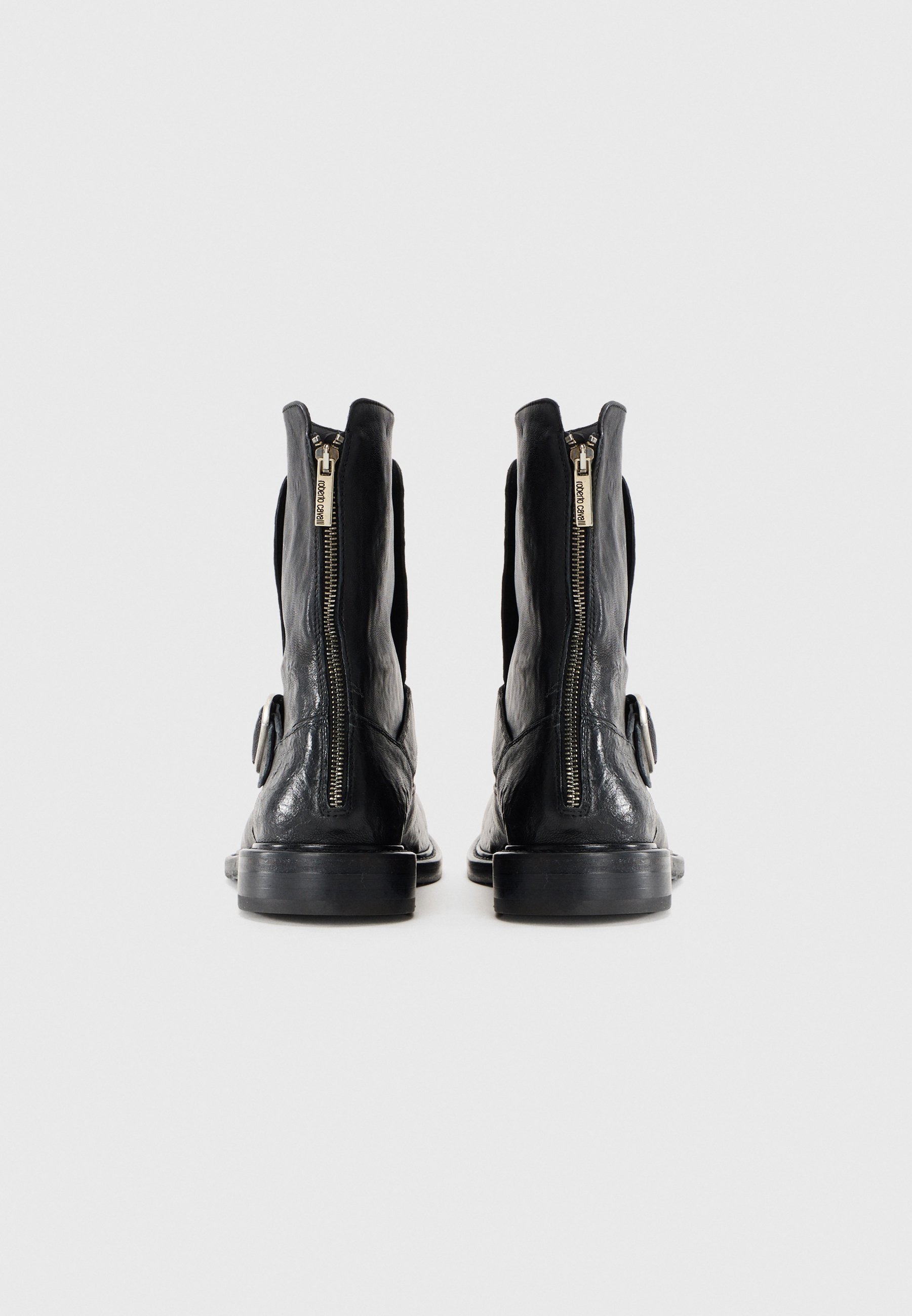 Roberto Cavalli COMBACT - Cowboy/biker enkellaars - zwart