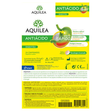 Aquilea tablete za liječenje refluksa Antacid 24 tablete 24 tablete